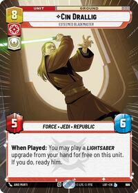 Cin Drallig - Esteemed Blademaster (Hyperspace Foil) (890) [Legends of the Force]
