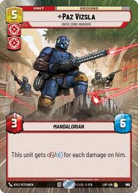 Paz Vizsla - Unyielding Warrior (Hyperspace Foil) (893) [Legends of the Force]