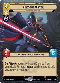 Second Sister - Seeking the Holocron (Hyperspace Foil) (924) [Legends of the Force]