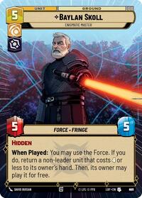 Baylan Skoll - Enigmatic Master (Hyperspace Foil) (925) [Legends of the Force]