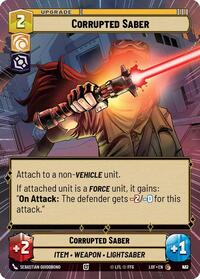 Corrupted Saber (Hyperspace Foil) (927) [Legends of the Force]