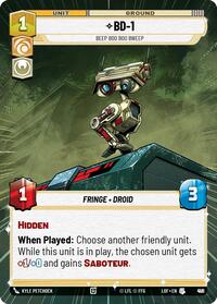 BD-1 - Beep Boo Boo Bweep (Hyperspace Foil) (931) [Legends of the Force]