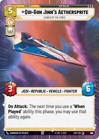 Qui-Gon Jinn's Aethersprite - Guided by the Force (Hyperspace Foil) (937) [Legends of the Force]