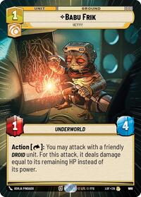 Babu Frik - Heyyy! (Hyperspace Foil) (946) [Legends of the Force]