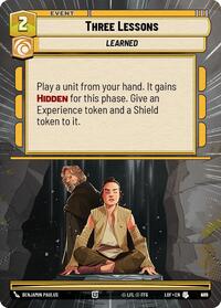 Three Lessons (Hyperspace Foil) (965) [Legends of the Force]