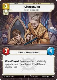 Jocasta Nu - The Gift of Knowledge (Hyperspace Foil) (988) [Legends of the Force]