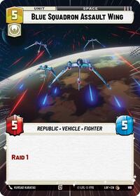 Blue Squadron Assault Wing (Hyperspace Foil) (991) [Legends of the Force]