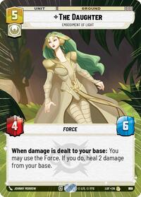 The Daughter - Embodiment of Light (Hyperspace Foil) (992) [Legends of the Force]