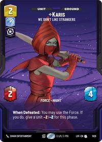 Karis - We Don't Like Strangers (Prestige) (1029) [Legends of the Force]