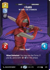 Karis - We Don't Like Strangers (Prestige Foil) (1075) [Legends of the Force]