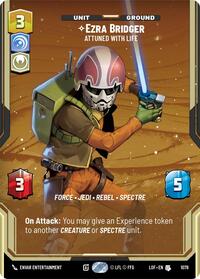 Ezra Bridger - Attuned With Life (Prestige Foil) (1078) [Legends of the Force]