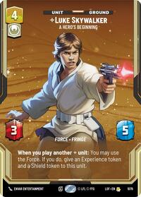 Luke Skywalker - A Hero's Beginning (Prestige Foil) (1079) [Legends of the Force]