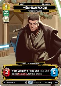 Obi-Wan Kenobi - Protective Padawan (Prestige Foil) (1096) [Legends of the Force]