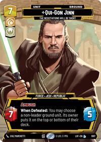 Qui-Gon Jinn - The Negotiations Will Be Short (Prestige Foil) (1097) [Legends of the Force]
