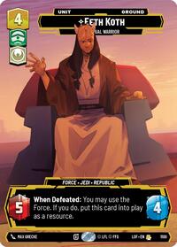 Eeth Koth - Spiritual Warrior (Prestige Foil) (1100) [Legends of the Force]