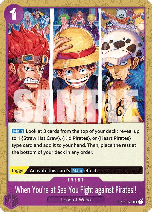 When You're at Sea You Fight against Pirates!! (2025 Pirates League Store Qualifier) (OP05-076) [One Piece Promotion Cards]