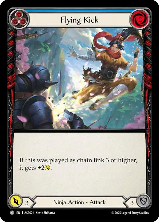 Flying Kick (Blue) (ASR021) [Armory Deck: Ira]