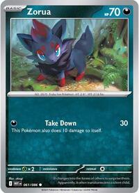 Zorua (061/086) [SV: White Flare]