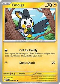 Emolga (029/086) [SV: Black Bolt]