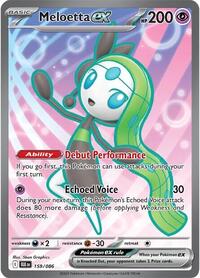Meloetta ex - 159/086 (159/086) [SV: Black Bolt]