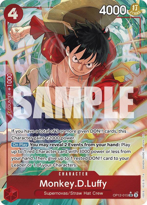 Monkey.D.Luffy (Alternate Art) (OP12-015) [Legacy of the Master]