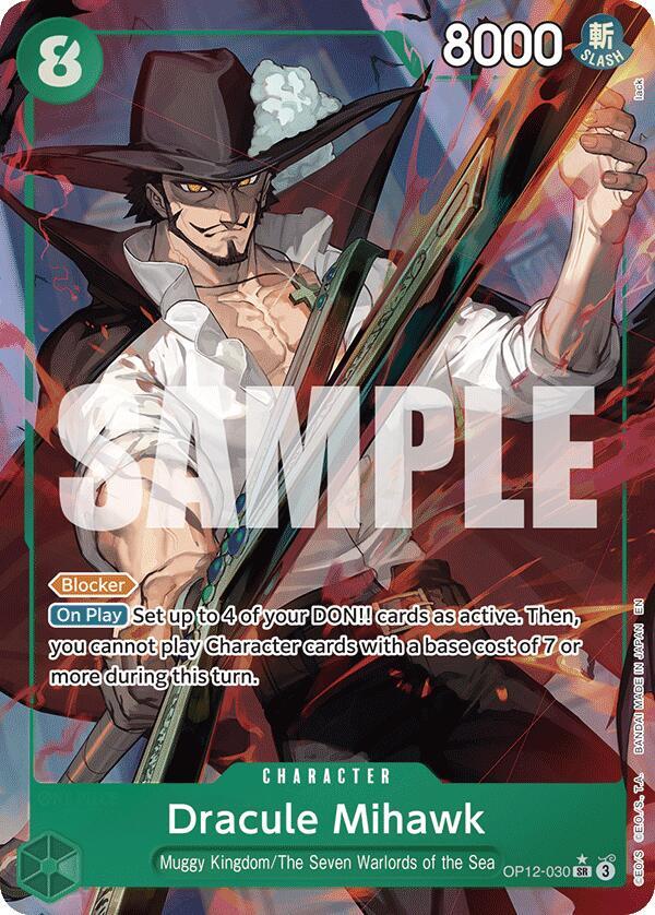 Dracule Mihawk (Alternate Art) (OP12-030) [Legacy of the Master]