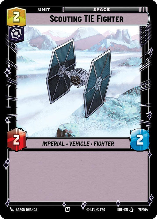 Scouting TIE Fighter (75/104) [Intro Battle: Hoth]