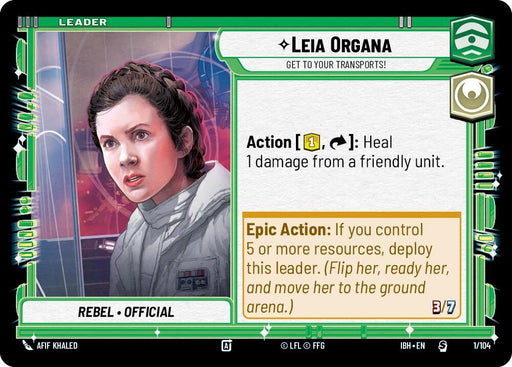 Leia Organa - Get To Your Transports! (1/104) [Intro Battle: Hoth]