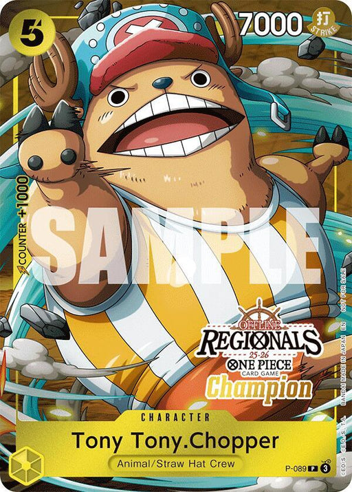 Tony Tony.Chopper (Offline Regional Champion Card Set 2025 Vol.2) (P-089) [One Piece Promotion Cards]
