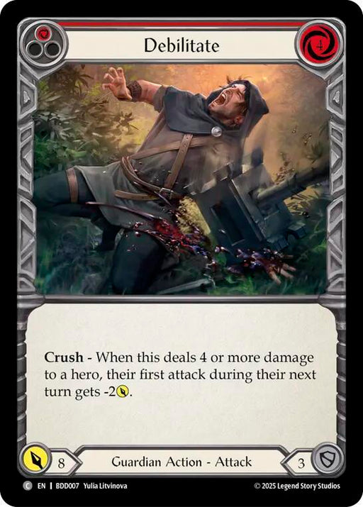 Debilitate (Red) (BDD007) [Welcome Deck Bravo]