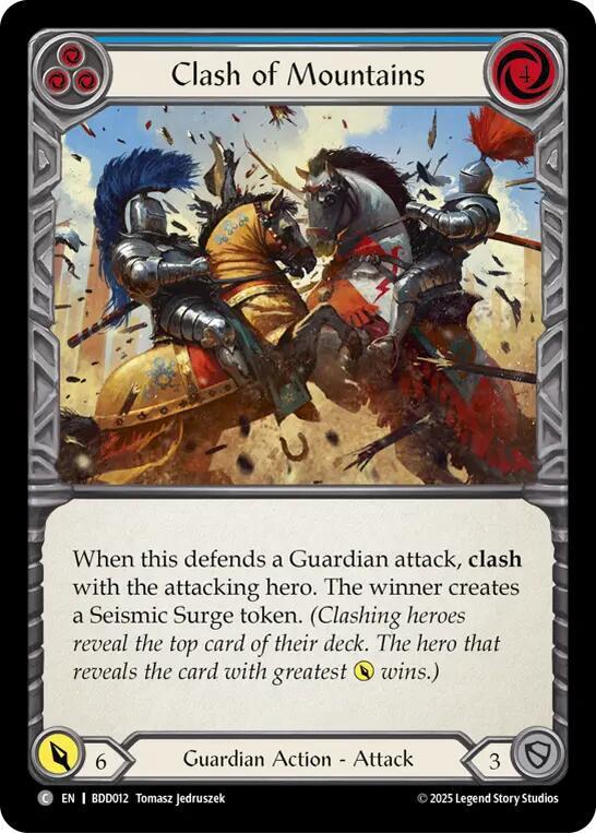 Clash of Mountains (Blue) (BDD012) [Welcome Deck Bravo]