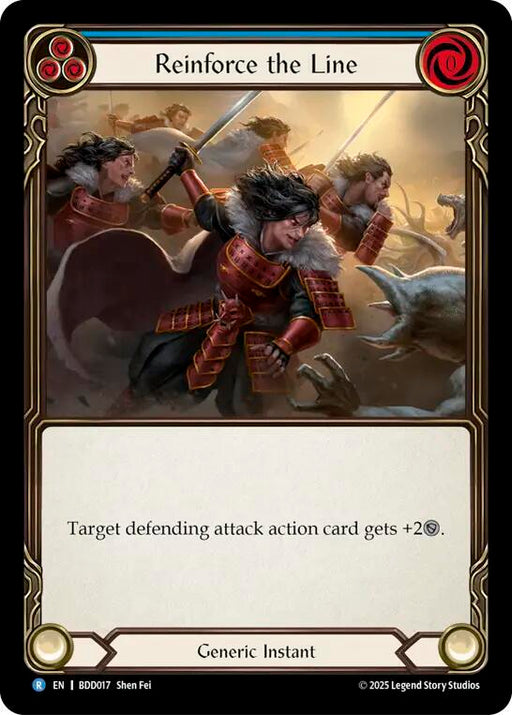 Reinforce the Line (Blue) (BDD017) [Welcome Deck Bravo]