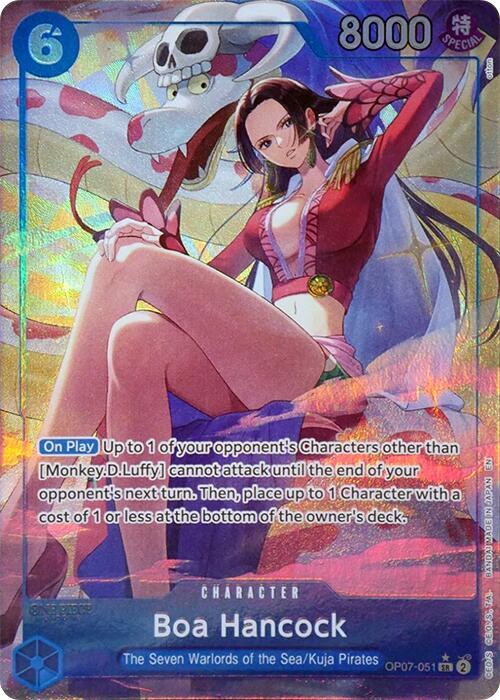 Boa Hancock (Seven Warlords of the Sea Binder Set) (Alternate Art) (OP07-051) [One Piece Promotion Cards]
