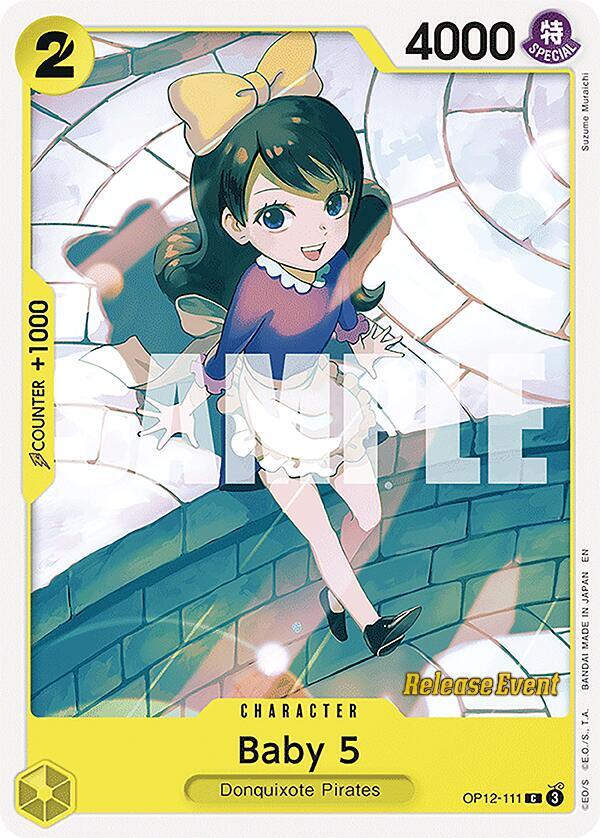 Baby 5 (111) (OP12-111) [Legacy of the Master Release Event Cards]