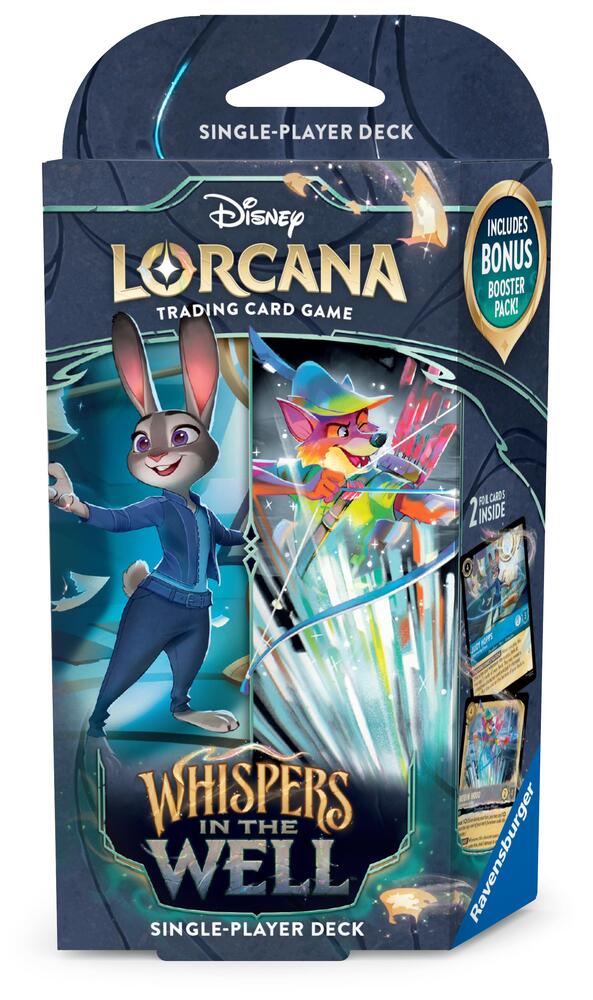Disney Lorcana Lueurs dans les Profondeurs Deck de Démarrage Saphir et Acier (FR)