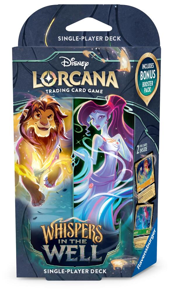 Disney Lorcana Whispers in the Well Deck de Démarrage Ambre et Émeraude (Anglais) 