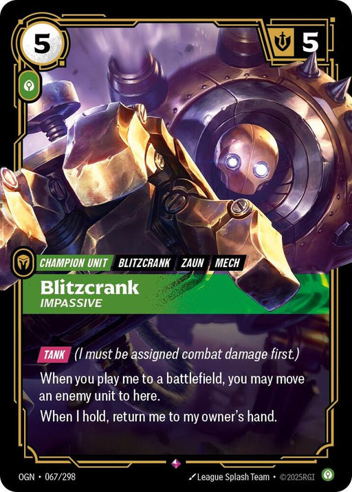 Blitzcrank - Impassive (067/298) [Origins]