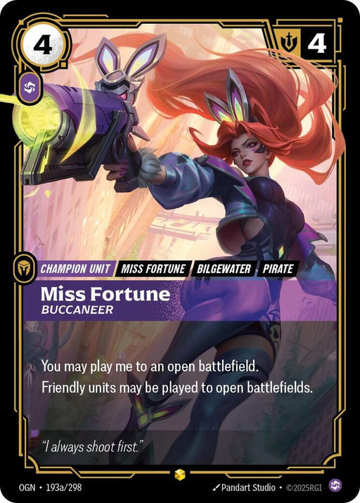 Miss Fortune - Buccaneer (Alternate Art) (193a/298) [Origins]