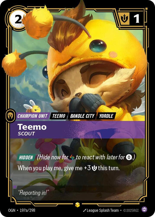 Teemo - Scout (Alternate Art) (197a/298) [Origins]