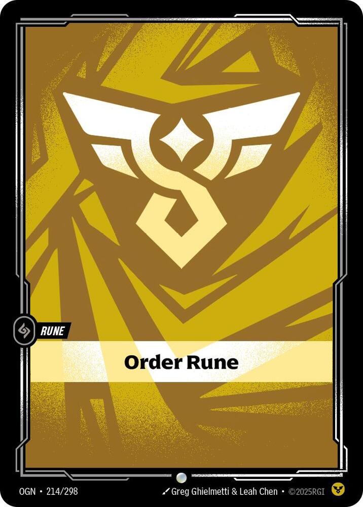Order Rune (214/298) [Origins]