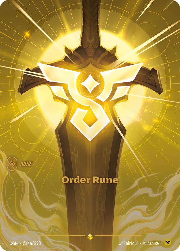 Order Rune (Alternate Art) (214a/298) [Origins]