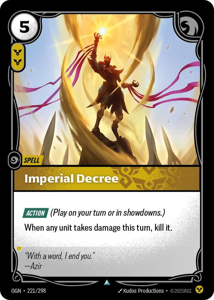 Imperial Decree (221/298) [Origins]