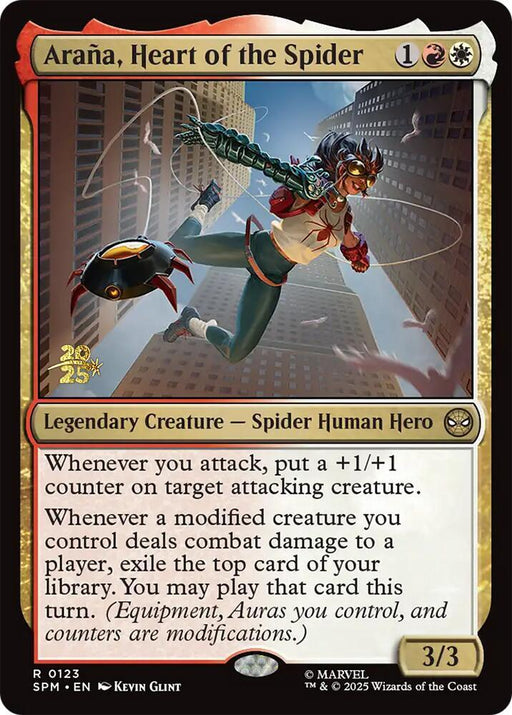 Arana, Heart of the Spider (123) [Prerelease Cards]