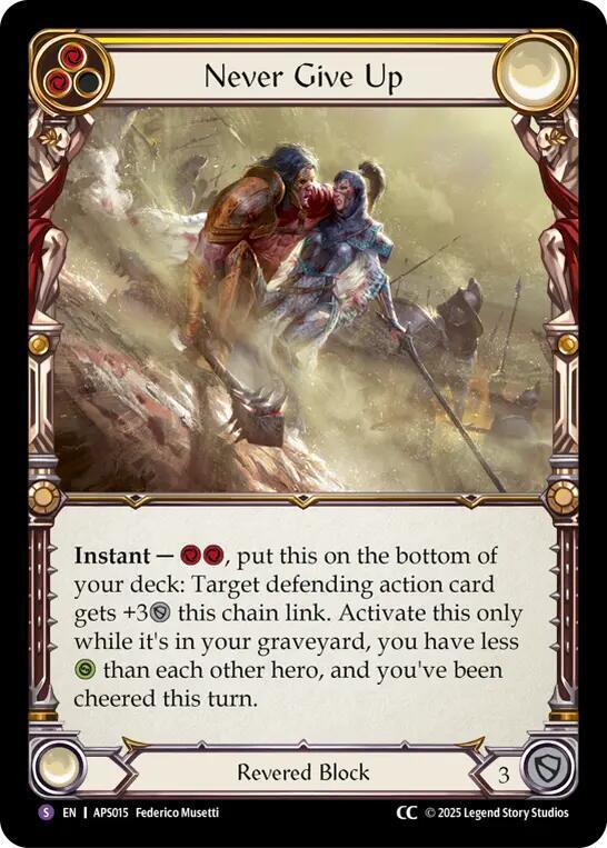 Never Give Up (ASP015) [Armory Deck: Pleiades]