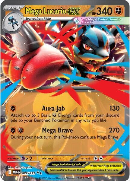Mega Lucario ex - 077/132 [ME01: Mega Evolution]