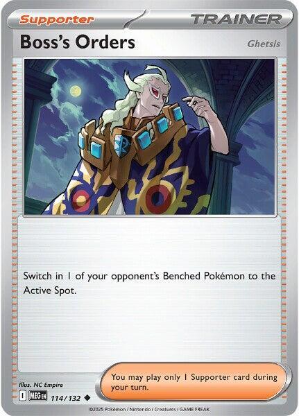 Boss's Orders (Ghetsis) (114/132) [ME01: Mega Evolution]