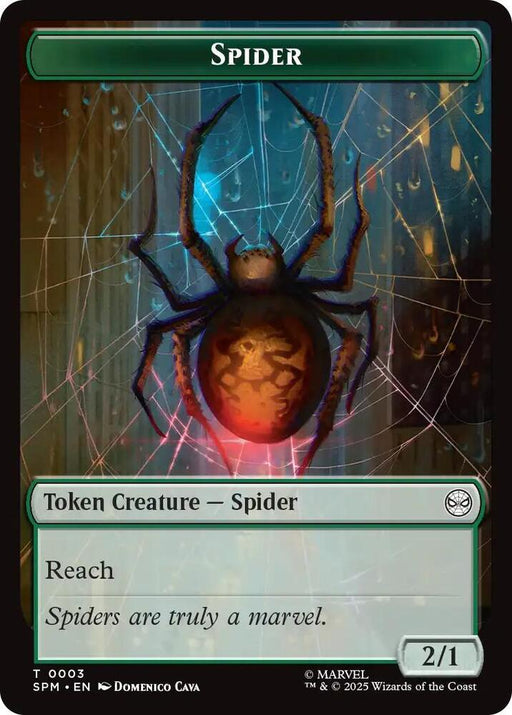 Spider // Illusion Villain Double-Sided Token (3 // 2) [Marvel's Spider-Man]