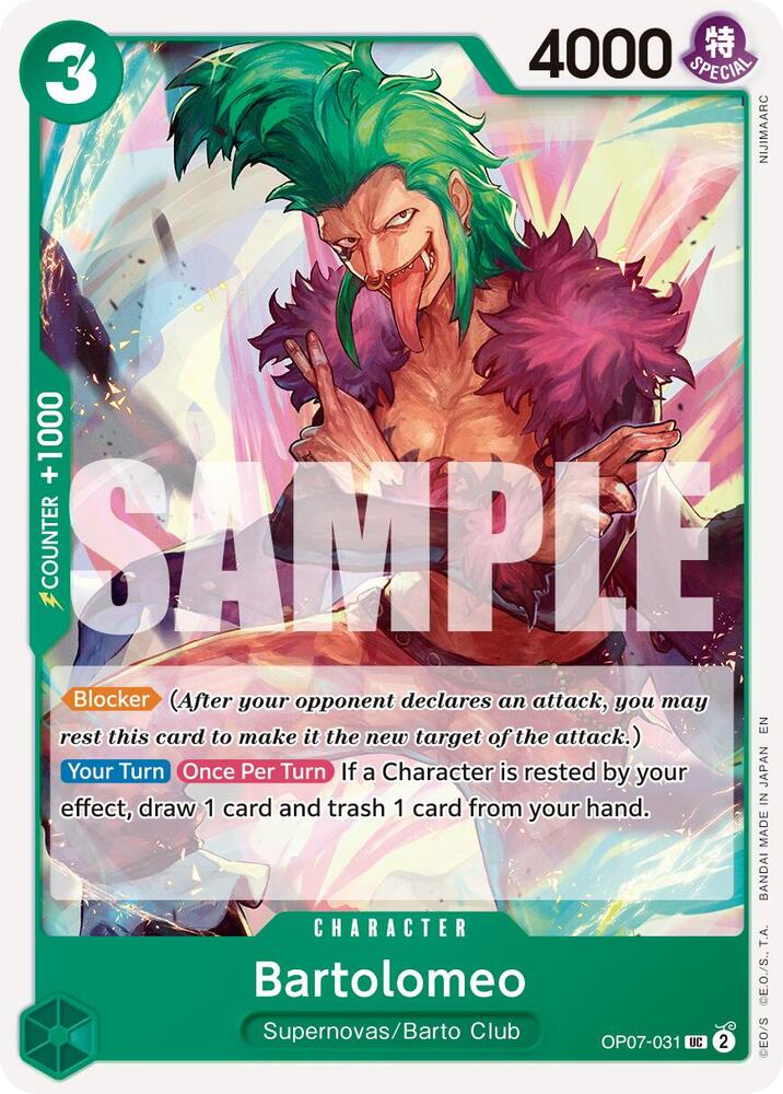 Bartolomeo (Reprint) (OP07-031) [Premium Booster -The Best- Vol. 2]