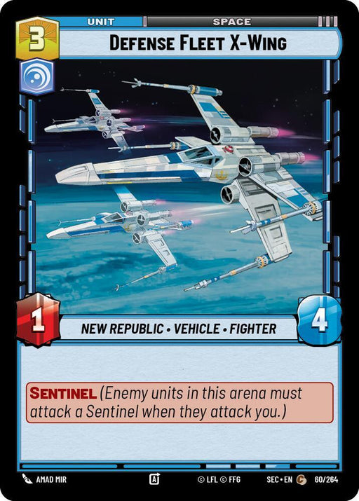 Defense Fleet X-Wing (60/264) [Secrets of Power]