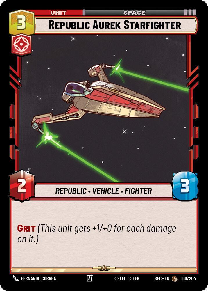 Republic Aurek Starfighter (166/264) [Secrets of Power]